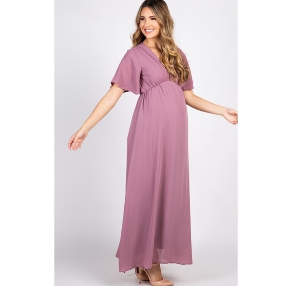 Pinkblush Dusty Rose Maxi Dress - Picture 2 of 7